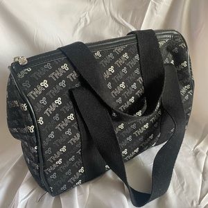 Y2K Black and White Mini Aritzia TNA Duffel Bag